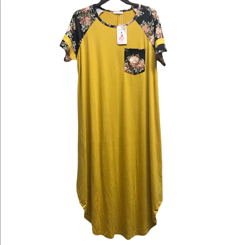 Women Short Sleeve Loose Flare Nightdress Nightgrown Sleepshirt